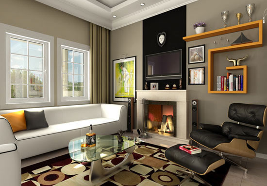 Интерьер мужской комнаты