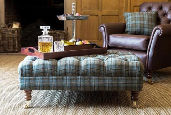 Тартан в классическом интерьере