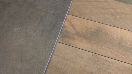 Стык плитки и ламината фото