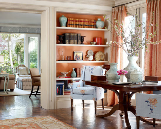 Персиковый цвет в интерьере фото