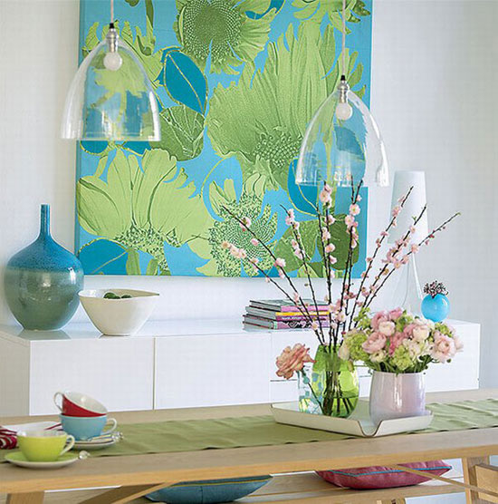 Использование палитры цветов воды в интерьере