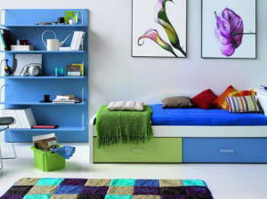 Несоответствие голубого и зеленого цветов в интерьере