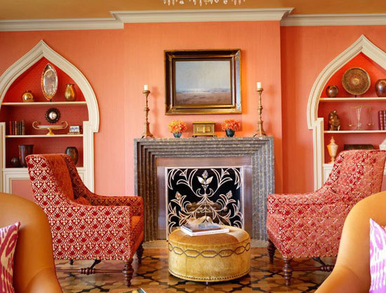 Ниша-стеллаж в интерьере