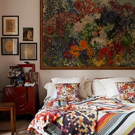 Спальня в стиле бохо