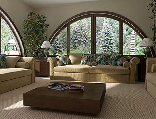 Арочные окна в интерьере: фото