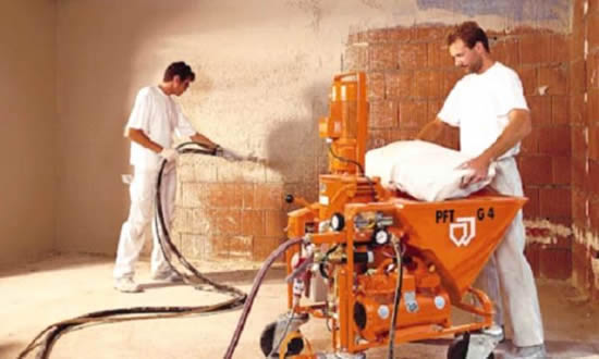 аппарат для механизированного нанесения штукатурки