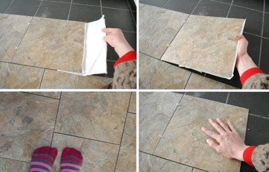 установка виниловых плиток