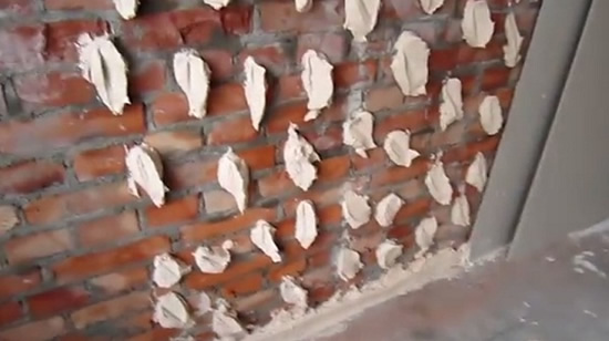 крепление гипсокартона к стене