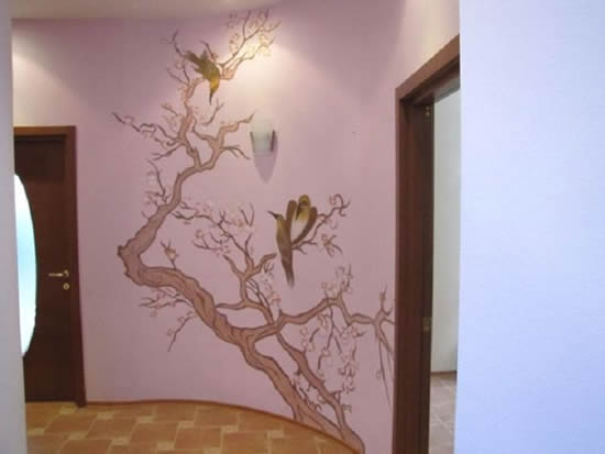 как украсить комнату при помощи росписи