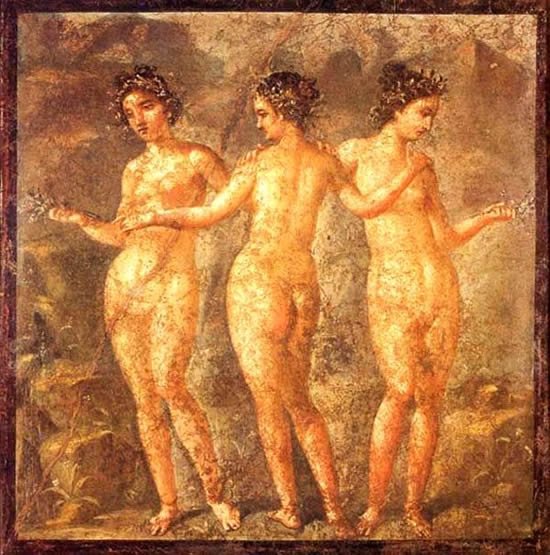 Фреска с девушками фото