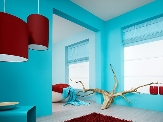 оформление интерьера водоэмульсионной краской