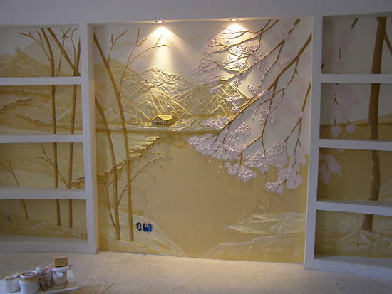 Креативные идея для фактурной краски