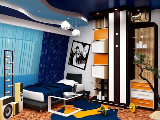 Удачное сочетание ярких цветов