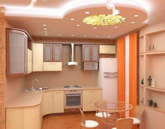 Зонирование потолочными светильниками