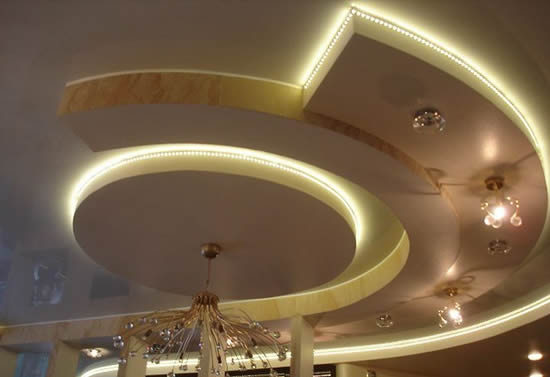 Замысловатая форма потолка