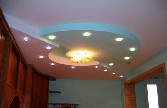 нарядные потолки из гипсокартона