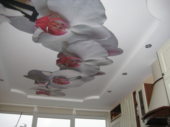 Натяжные потолки с рисунками