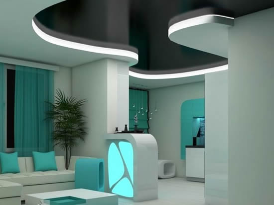 Эффектное сочетание мятного и белого