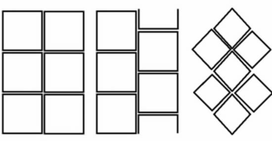 Варианты укладки плитки