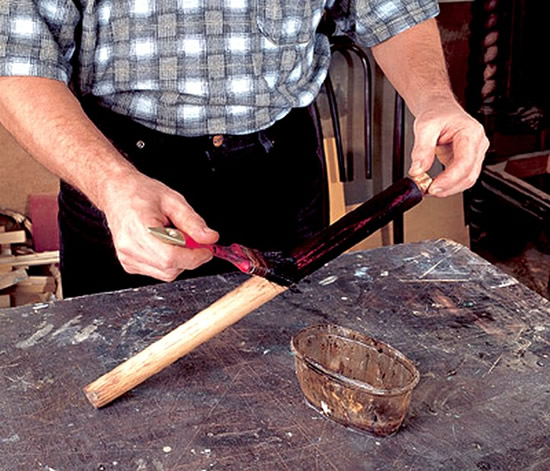 применение морилки для дерева