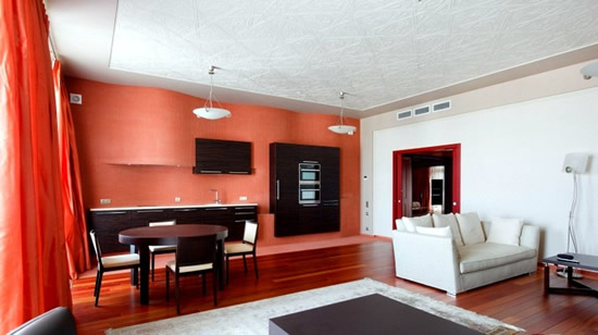 Терракотовый цвет в интерьере3